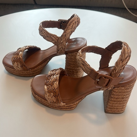 Marc Fisher Seclude Platform Raffia Sandal - Picture 7 of 10